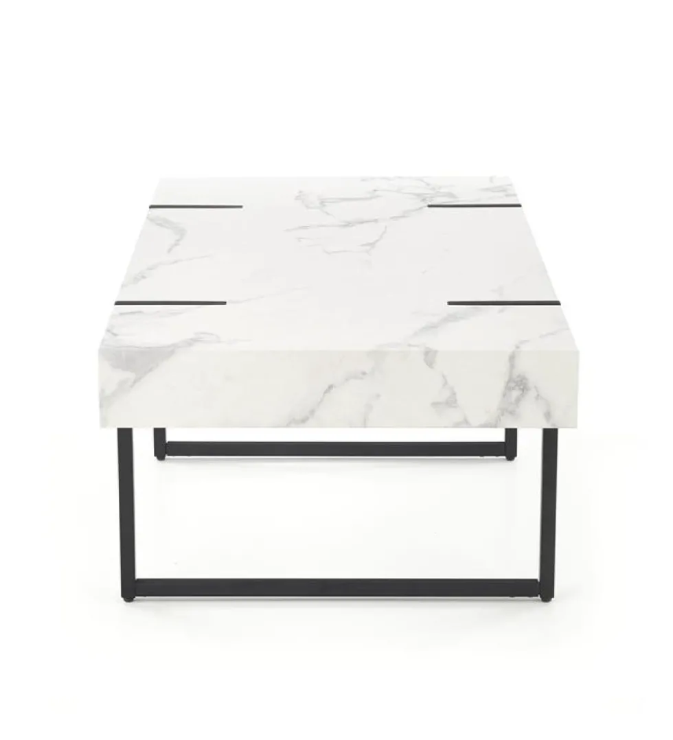 Soffbord 'Blanca' - Vit marmor