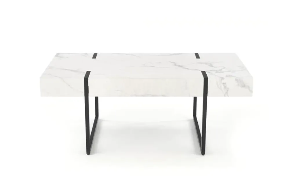 Soffbord 'Blanca' - Vit marmor