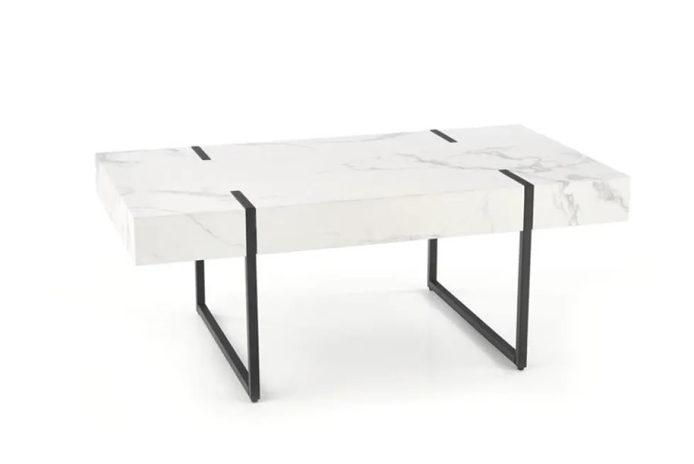 Soffbord 'Blanca' - Vit marmor