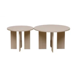 Soffbord 'Créme' Runt 55 cm - Natur