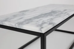 Soffbord 'Marble Power' - Svart/Marmor