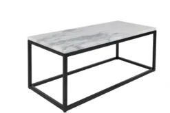Soffbord 'Marble Power' - Svart/Marmor
