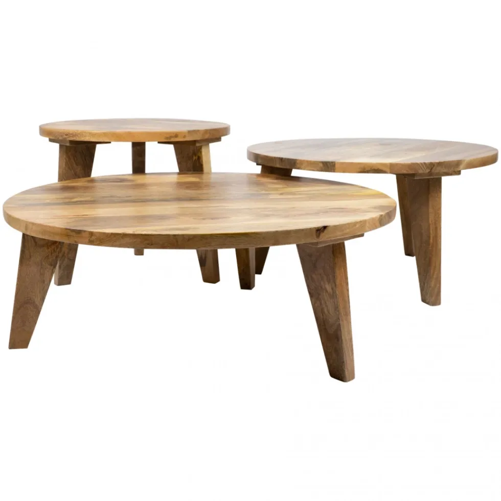 Soffbord Vintage Runt 80cm - Natur