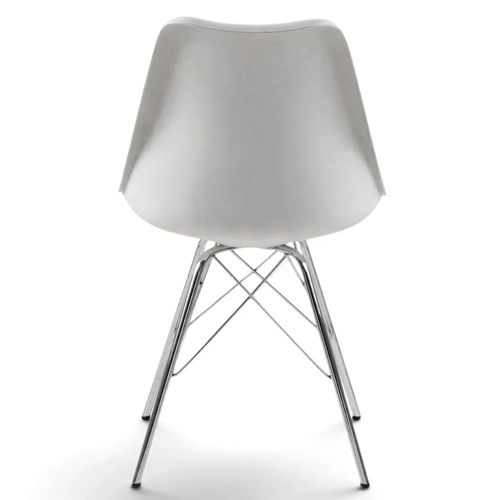 Stol 'Eris' - Vit/Silver