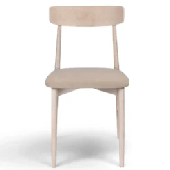 Stol 'Ystad' - Vit ek/Beige