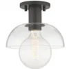 Taklampa 'Glass Shade' - Svart