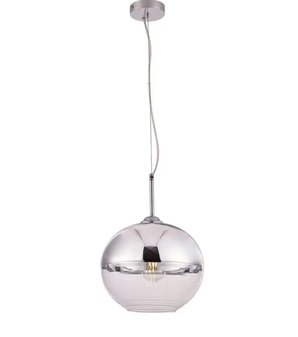Taklampa 'Klot'- Silver