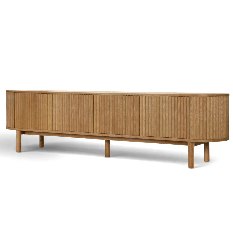 Tv-bänk 'Myshult' 200x55cm - Natur