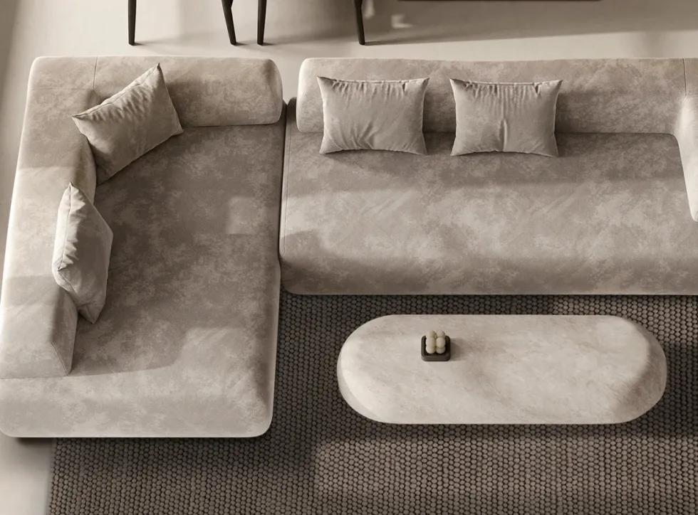 Ullmatta 'Avafors Wool Bubble' 240x240cm - Brun