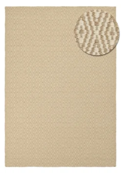 Ullmatta 'Monastir' - Beige/vit