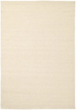 Ullmatta 'Ovelia' - Beige/vit