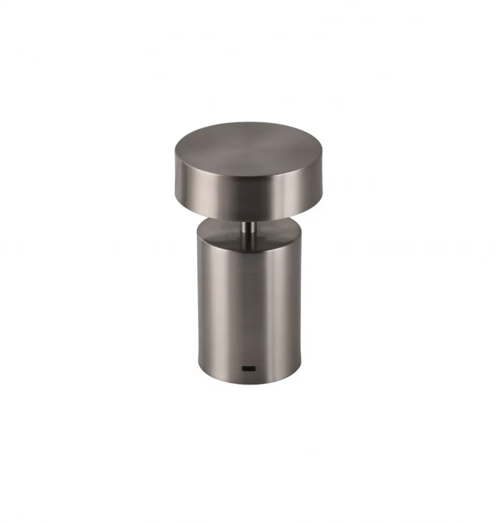 Uppladdningsbar lampa 'Boxholm' - Silver