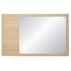 Väggspegel med magneter 'Split' 80x50cm - Ek